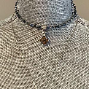Silpada blue stone sterling silver choker and pendant